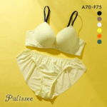 パリーゼ 華奢Tブラ ブラジャー ショーツ セット ひびきにくい モールドカップ ABCDEF Palissee Mia