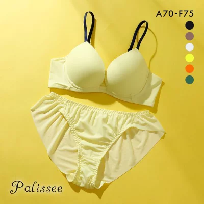 パリーゼ 華奢Tブラ ブラジャー ショーツ セット ひびきにくい モールドカップ ABCDEF Palissee Mia